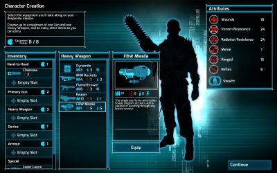 Screen ze hry Chainsaw Warrior: Lords of the Night