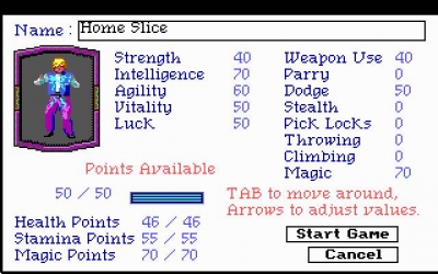 Screen ze hry Quest For Glory II: Trial By Fire
