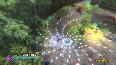 Screen ze hry Touhou: Scarlet Curiosity