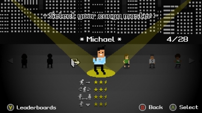 Screen ze hry Conga Master