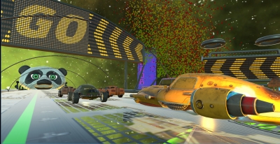 Screen ze hry Space Ribbon
