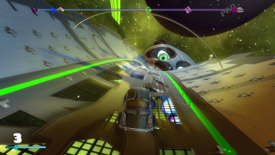 Screen ze hry Space Ribbon