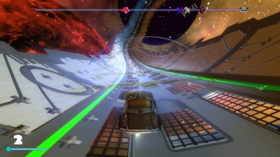 Screen ze hry Space Ribbon