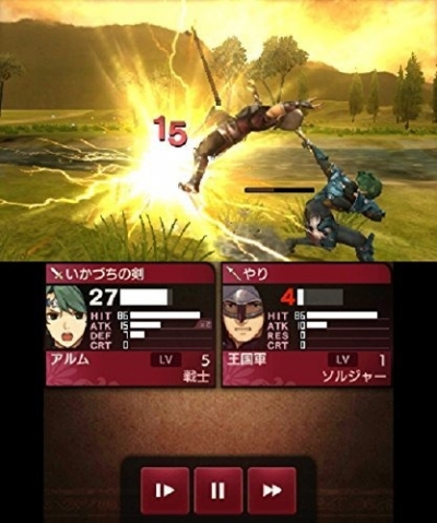 Screen ze hry Fire Emblem Echoes: Shadows of Valentia