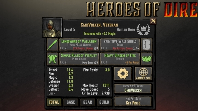 Screen ze hry Heroes of Dire