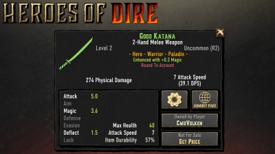 Screen ze hry Heroes of Dire
