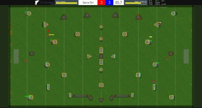 Screen ze hry 2D Paintball
