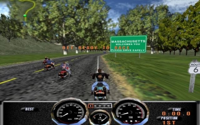 Screen ze hry Harley-Davidson: Race Across America