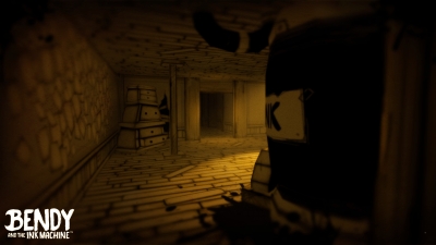 Screen ze hry Bendy and the Ink Machine