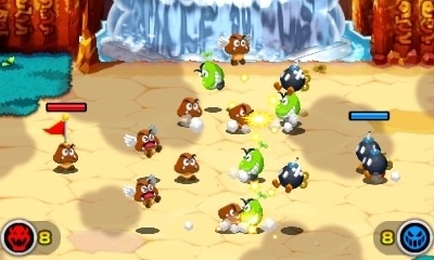 Screen ze hry Mario & Luigi: Superstar Saga plus Bowsers Minions
