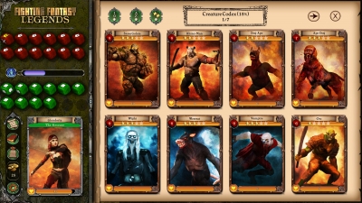 Screen ze hry Fighting Fantasy Legends