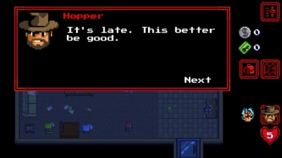 Screen ze hry Stranger Things: The Game