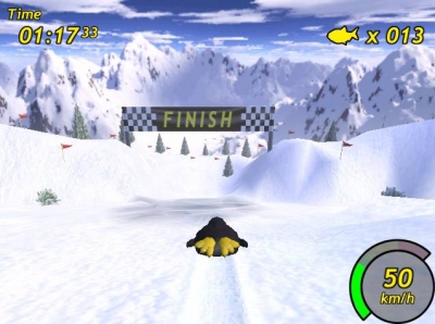 Screen ze hry Tux Racer