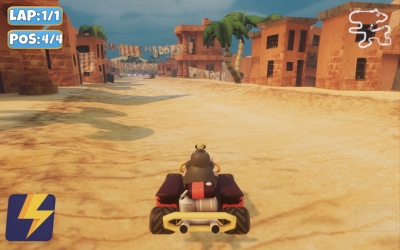 Screen ze hry Moorhuhn Kart