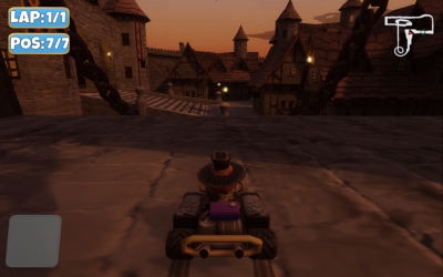 Screen ze hry Moorhuhn Kart