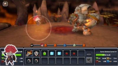 Screen ze hry Clumsy Knights : Threats of Dragon