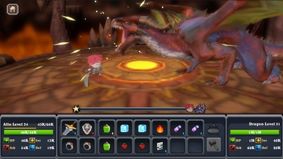 Screen ze hry Clumsy Knights : Threats of Dragon