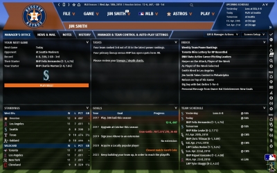 Screen ze hry Out of the Park Baseball 19