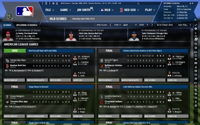 Screen ze hry Out of the Park Baseball 19