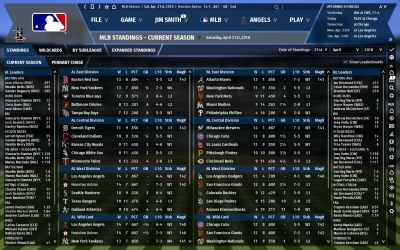 Screen ze hry Out of the Park Baseball 19