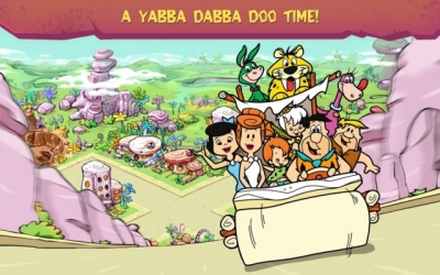 Screen ze hry The Flintstones: Bring Back Bedrock