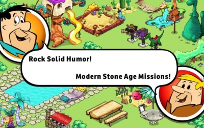 Screen ze hry The Flintstones: Bring Back Bedrock