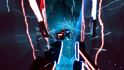 Screen ze hry Beat Saber