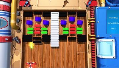 Screen ze hry Glaive: Brick Breaker