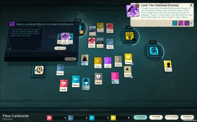 Screen ze hry Cultist Simulator