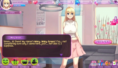 Screen ze hry Pocket Waifu