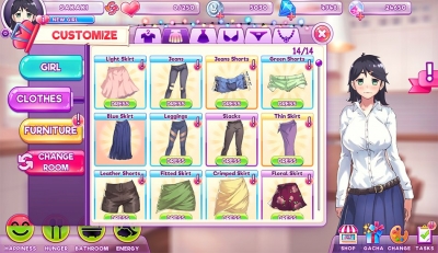 Screen ze hry Pocket Waifu