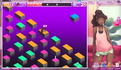 Screen ze hry Pocket Waifu