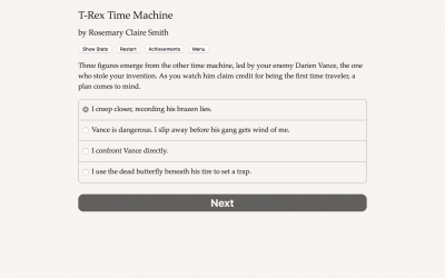 Screen ze hry T-Rex Time Machine