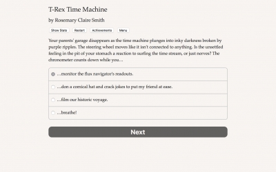 Screen ze hry T-Rex Time Machine