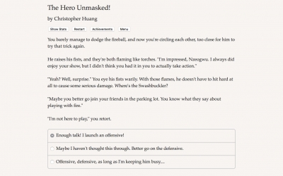 Screen ze hry The Hero Unmasked!