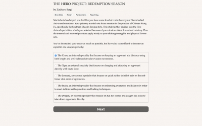 Screen ze hry The Hero Project: Redemption Season
