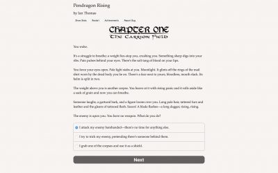 Screen ze hry Pendragon Rising