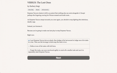 Screen ze hry Versus: The Lost Ones