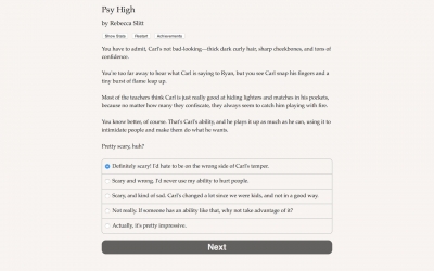 Screen ze hry Psy High