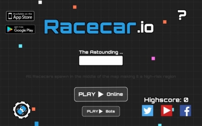 Screen ze hry Racecar.io