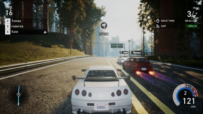 Screen ze hry Super Street: The Game
