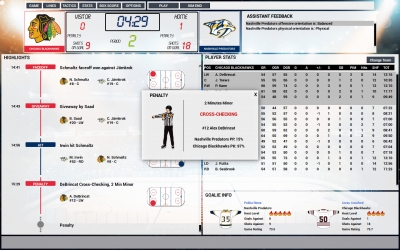 Screen ze hry Franchise Hockey Manager 5