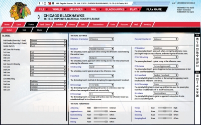 Screen ze hry Franchise Hockey Manager 5