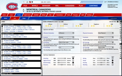 Screen ze hry Franchise Hockey Manager 5