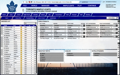 Screen ze hry Franchise Hockey Manager 5