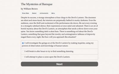 Screen ze hry The Mysteries of Baroque