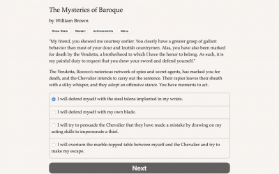 Screen ze hry The Mysteries of Baroque