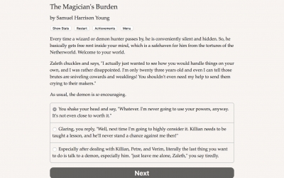Screen ze hry The Magicians Burden