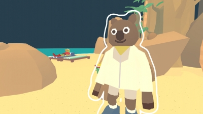 Screen ze hry The Haunted Island, a Frog Detective Game