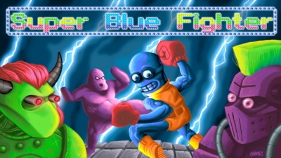 Artwork ke he Super Blue Fighter